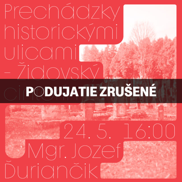 Prechádzky historickými ulicami – Židovský cintorín